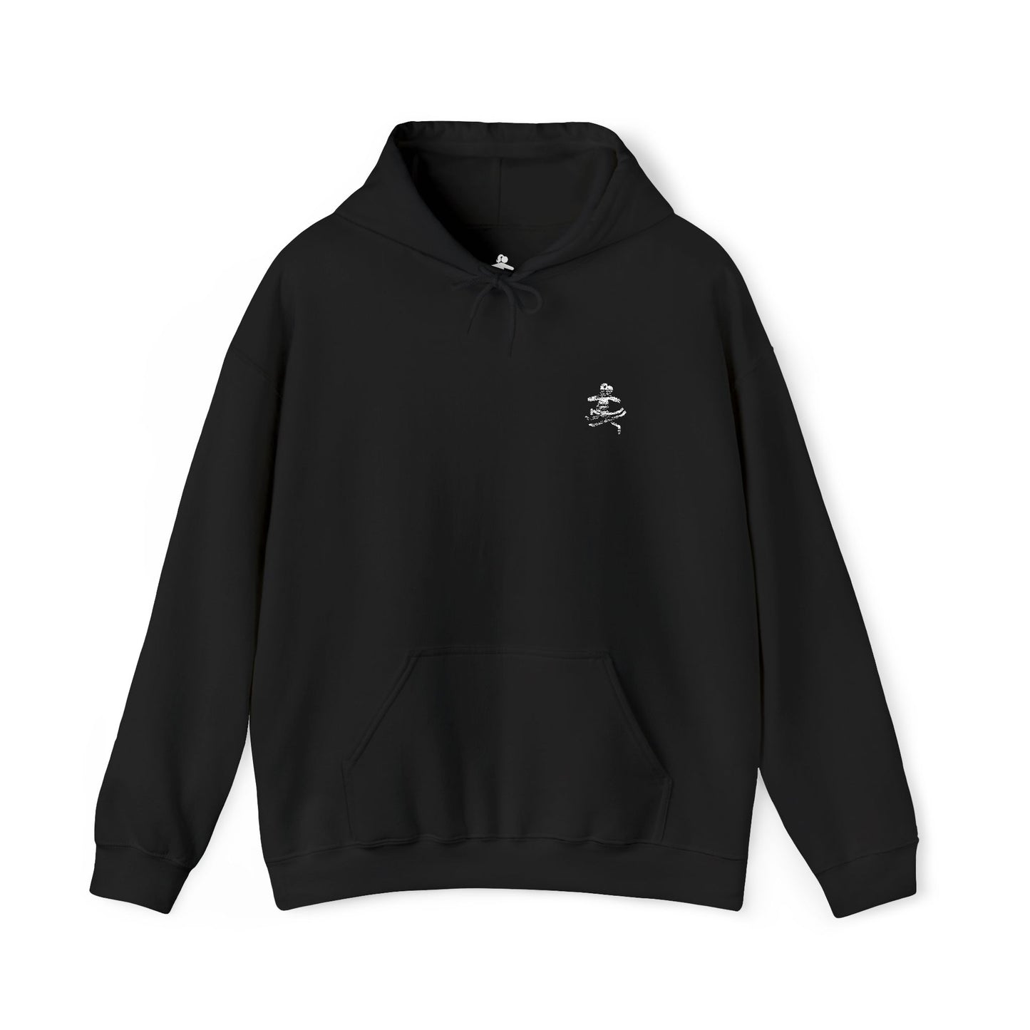 Girls Jib Black Embroidered Hoodie