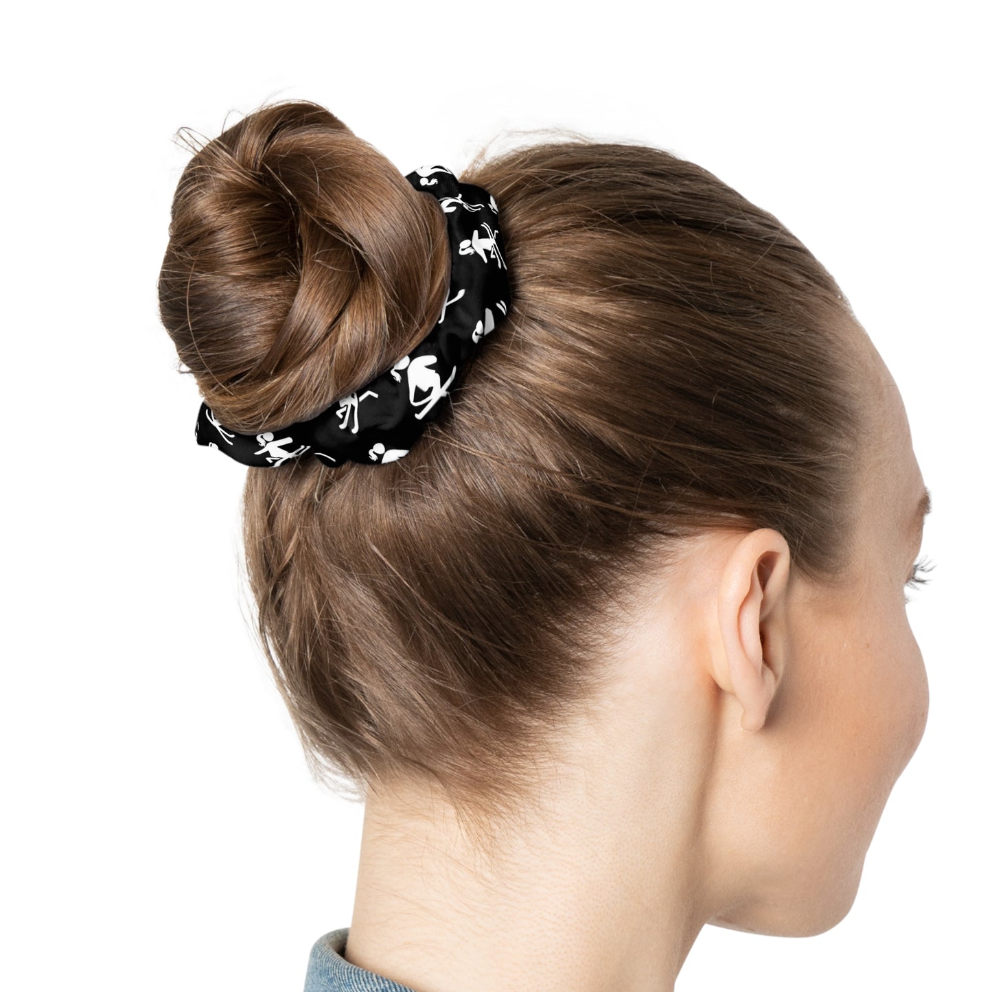 Girls Jib and Grab Black Scrunchie