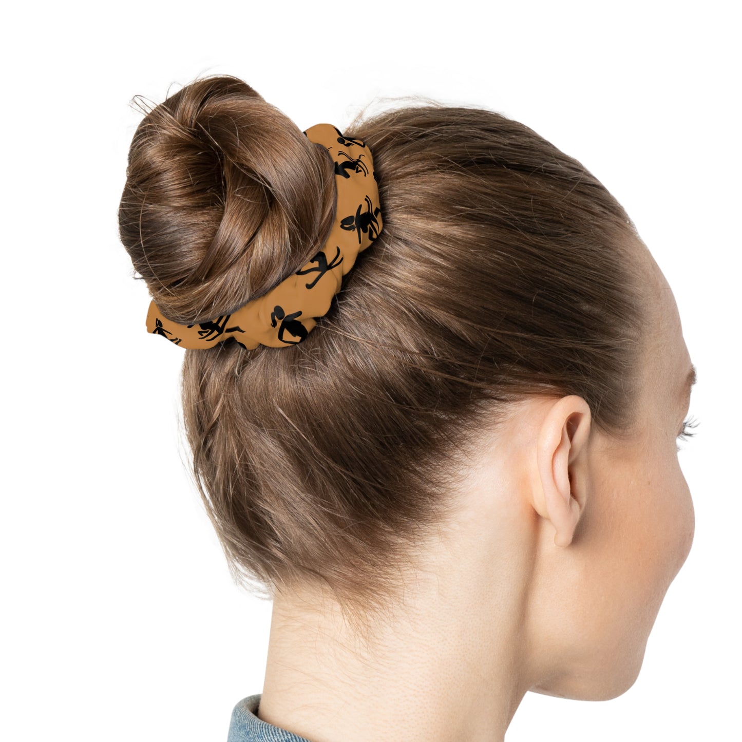 Girls Jib and Grab Cognac Scrunchie