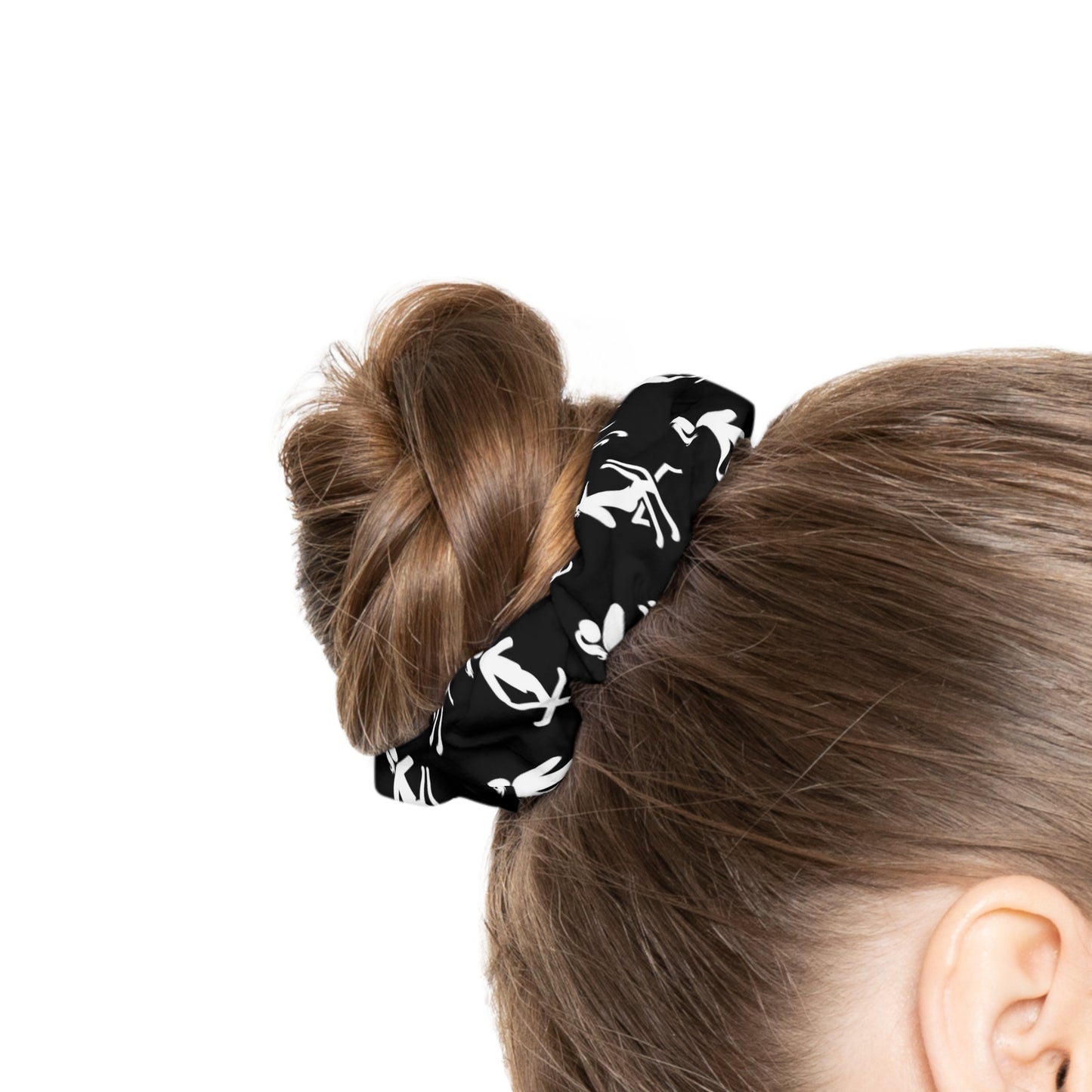 Girls Jib and Grab Black Scrunchie