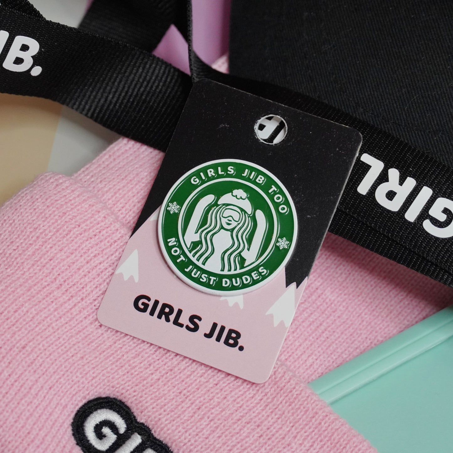 Girls Jib Too Enamel Pin